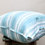 Aqua Stripe French Ticking Pillow