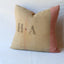 Monogram Grain Sack Pillow
