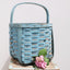Antique Blue American Gathering Basket