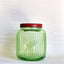 Green Glass Vintage Kitchen Canister