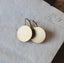 Handcut Golden Coin Earrings